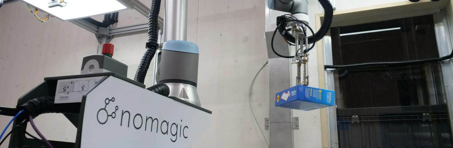 Nahaufnahme eines Nomagic-Roboters