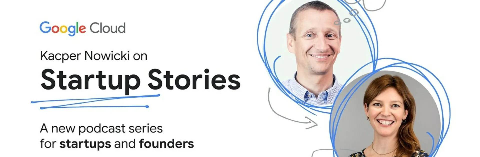 plakat z historiami startupów