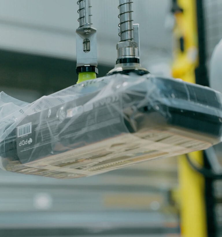 Zbliżenie na robota zbierającego Nomagic