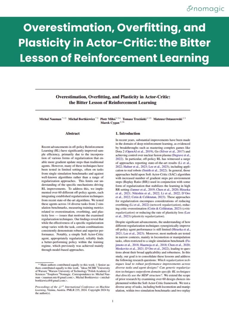 research covers overestimation, overfitting, and plasticity in actor critic the bitter lesson of reinforcement learning.pdf